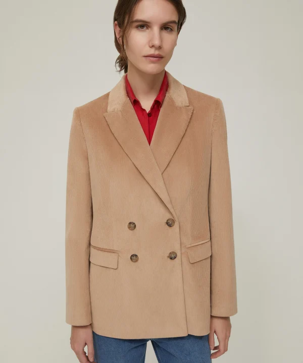 Blazer in velluto a coste