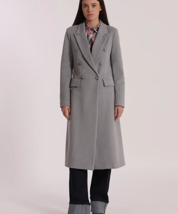 Cappotto lungo doppio petto